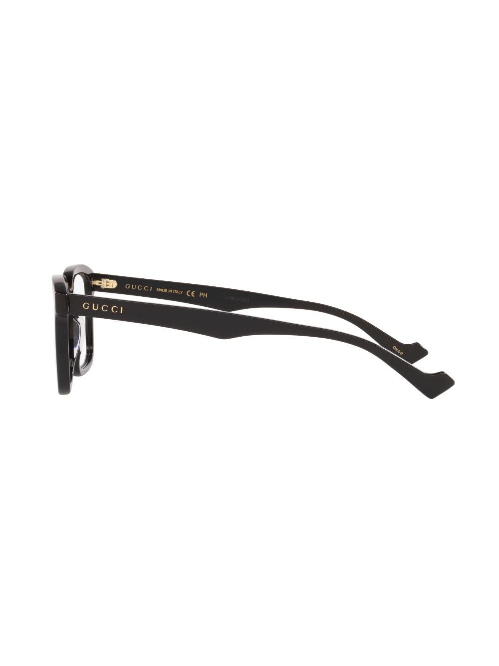 Gucci Eyewear Bril met vierkant montuur - 1100A1 Black