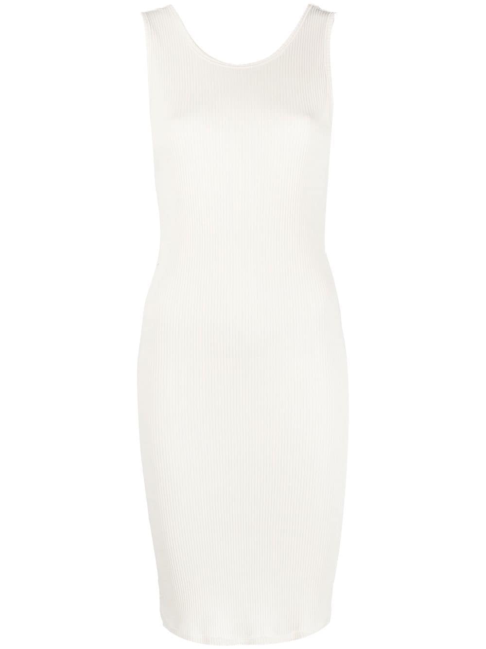 Ria ribbed-knit jersey dress