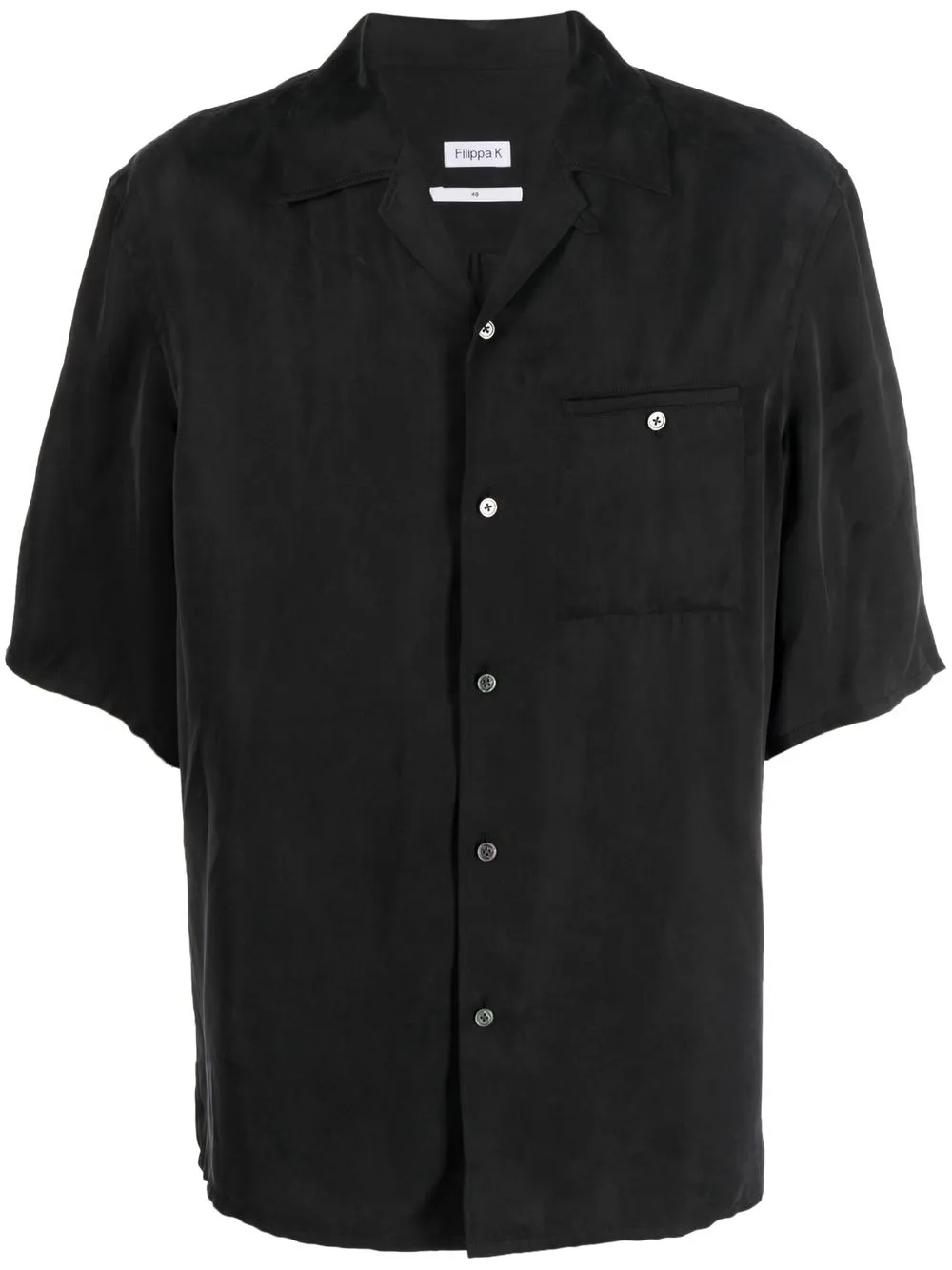 

Filippa K camisa Charlie de manga corta - Negro