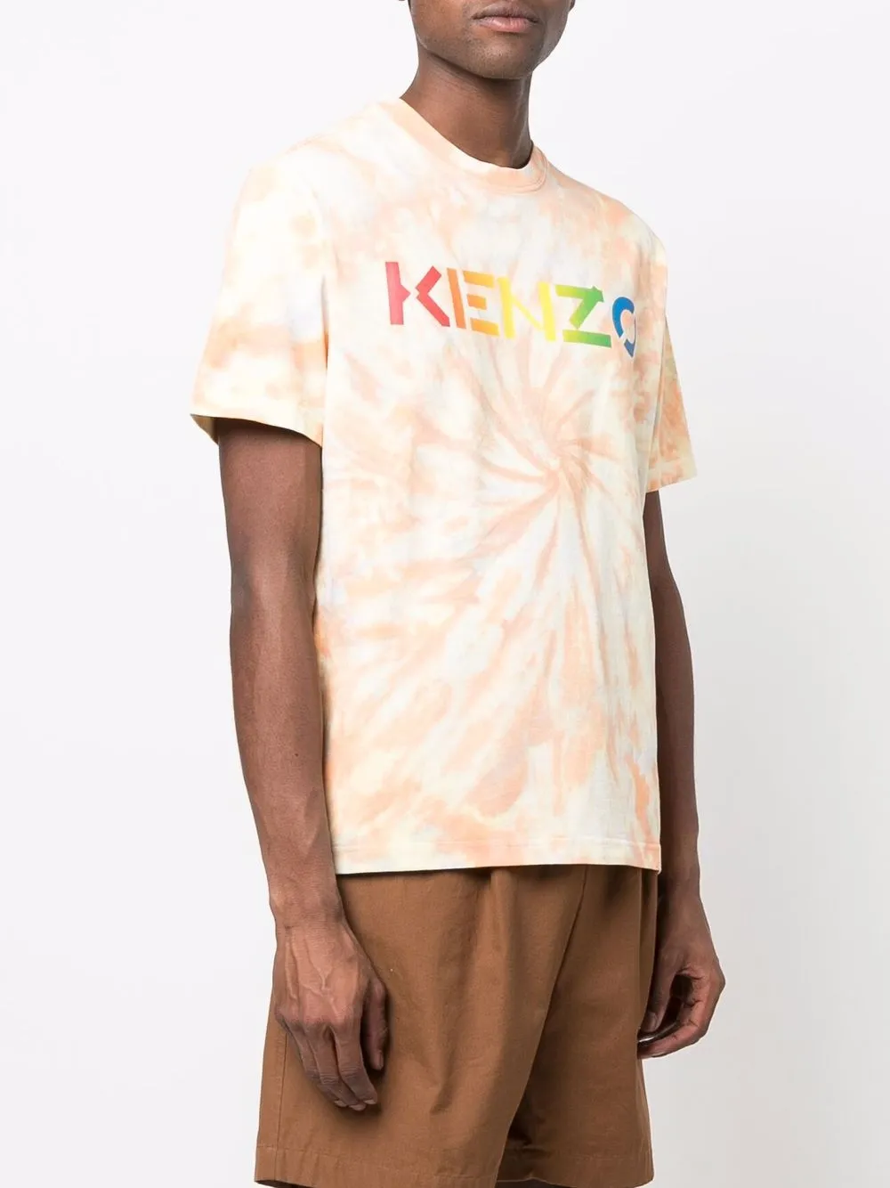 фото Kenzo tie dye-print short-sleeved t-shirt