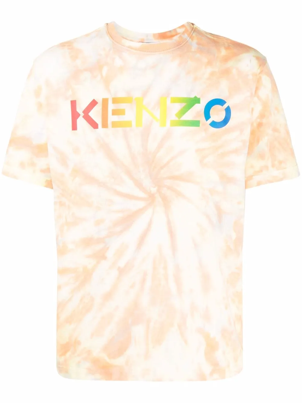 фото Kenzo tie dye-print short-sleeved t-shirt