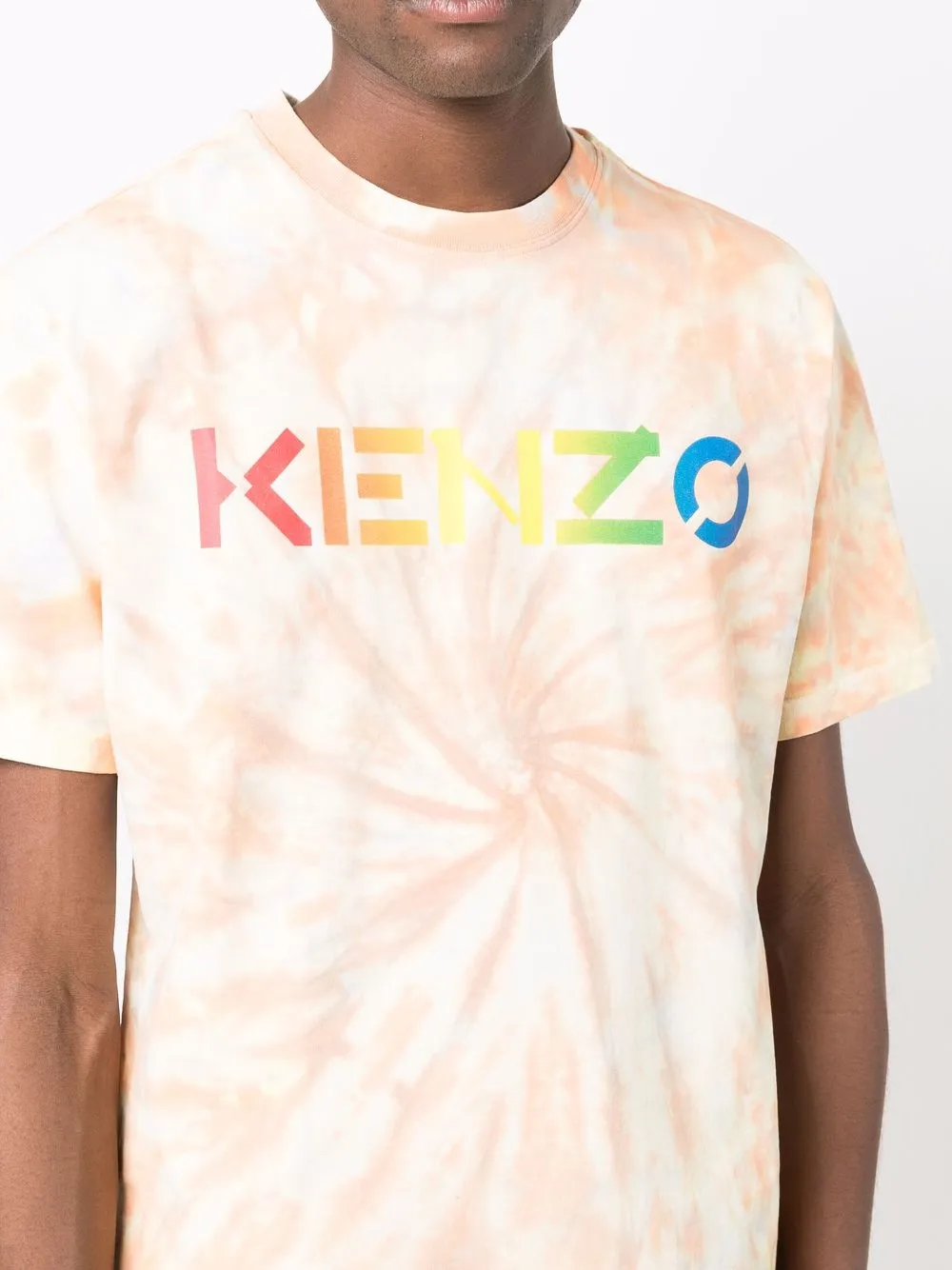 фото Kenzo tie dye-print short-sleeved t-shirt