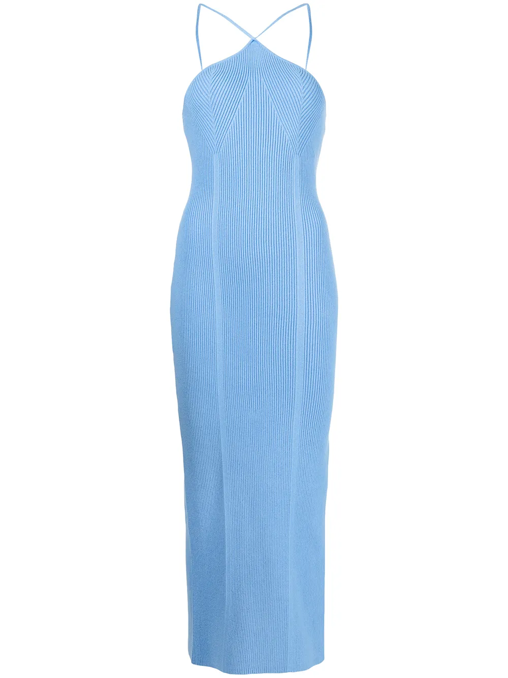 

Anna Quan vestido Keeley con cuello halter - Azul