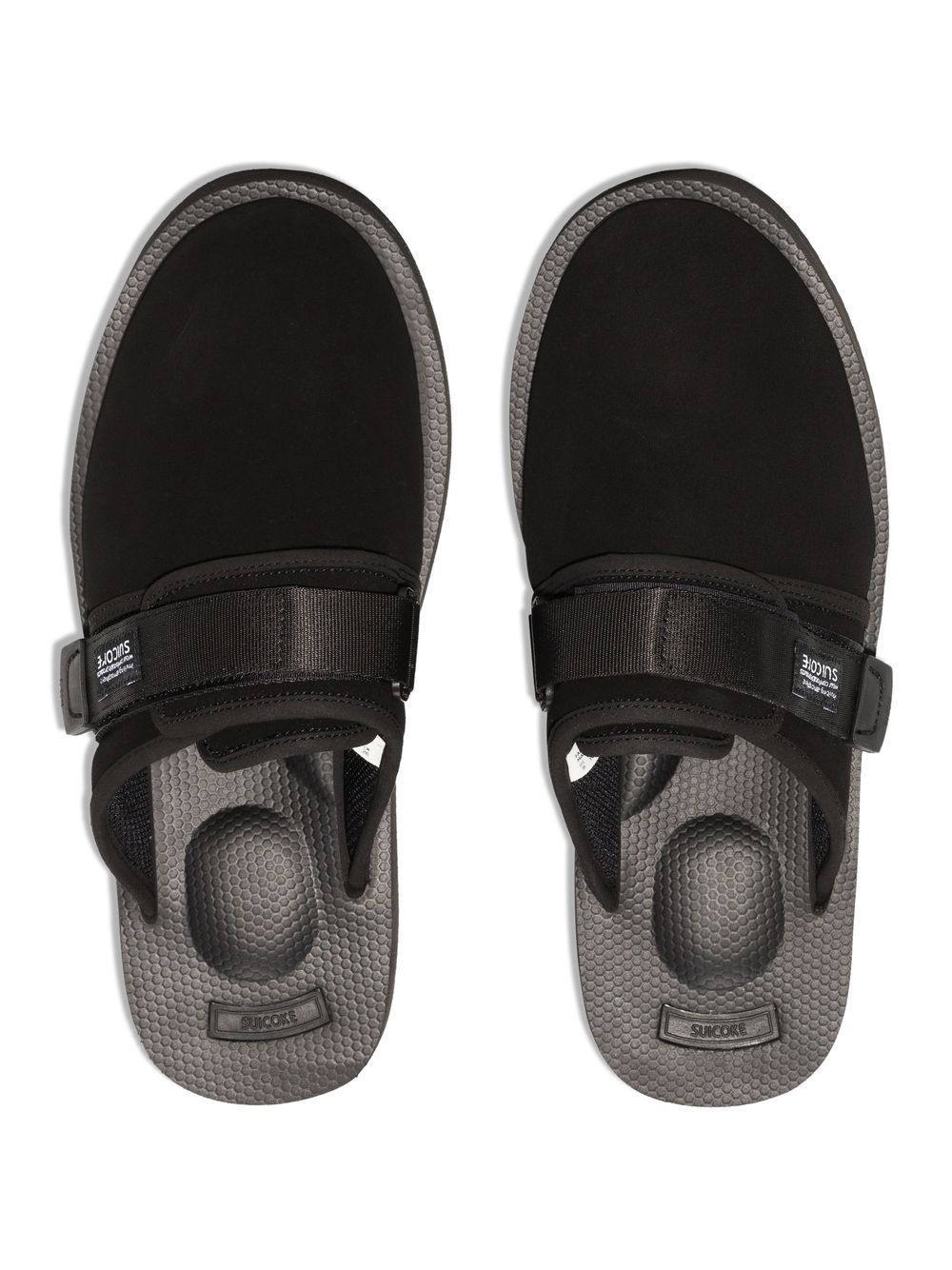 Shop Suicoke Zavo Slip-on Sandals In Black