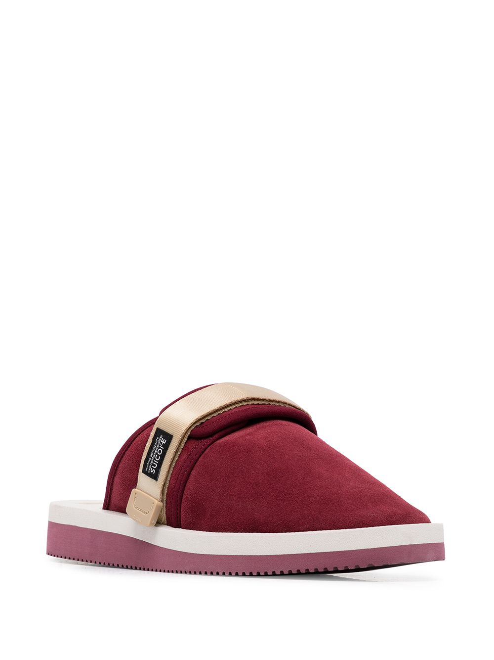 Shop Suicoke Zavo-vs Slip-on Sandals In Red