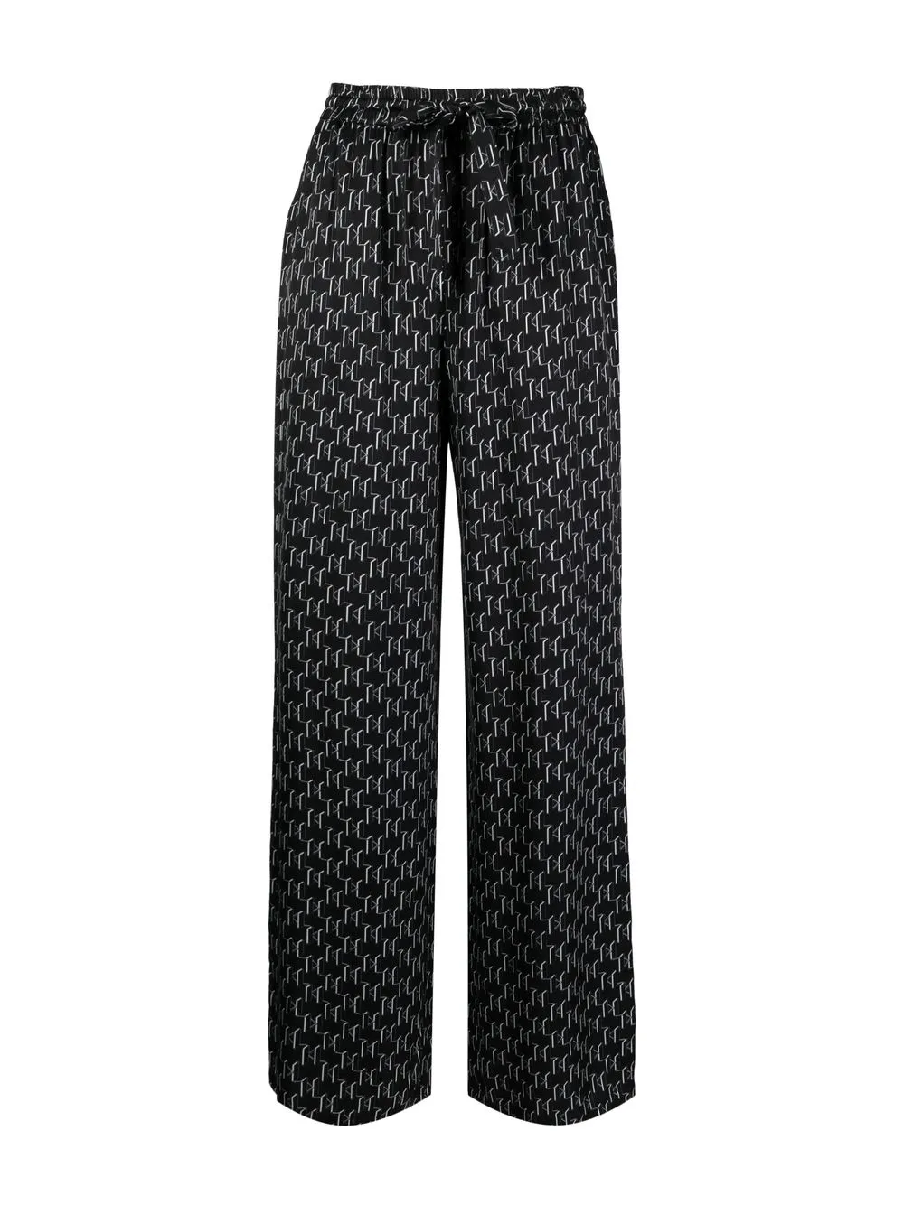 Karl Lagerfeld Pyjama met monogramprint - Zwart