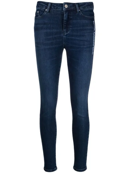 Jean skinny à taille mi-haute - Karl Lagerfeld - Modalova