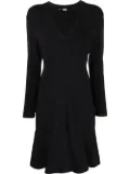 Karl Lagerfeld buttoned knitted dress - Black