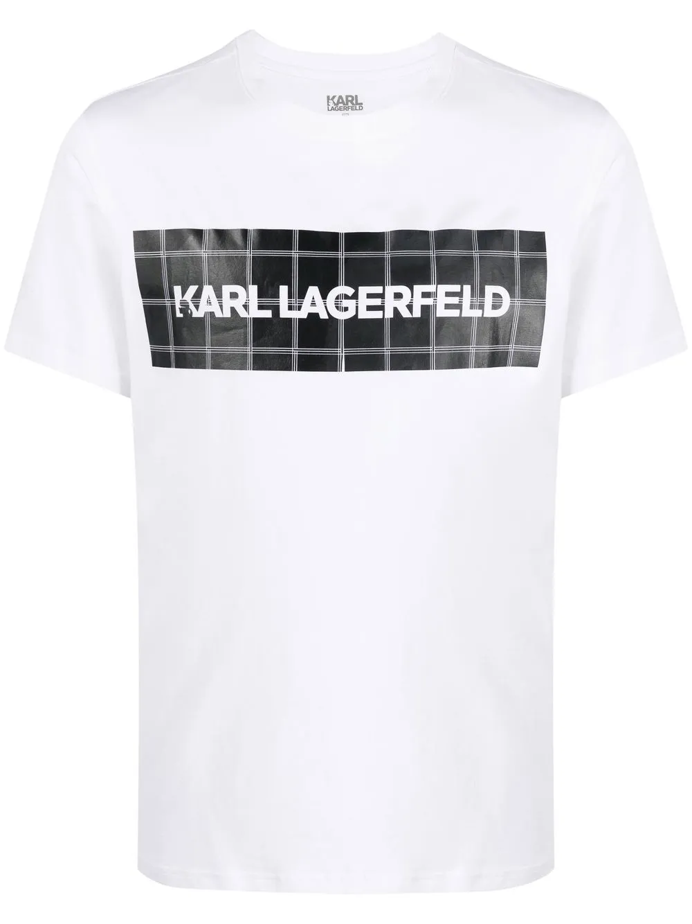 

Karl Lagerfeld pijama con motivo de cuadrícula - Negro
