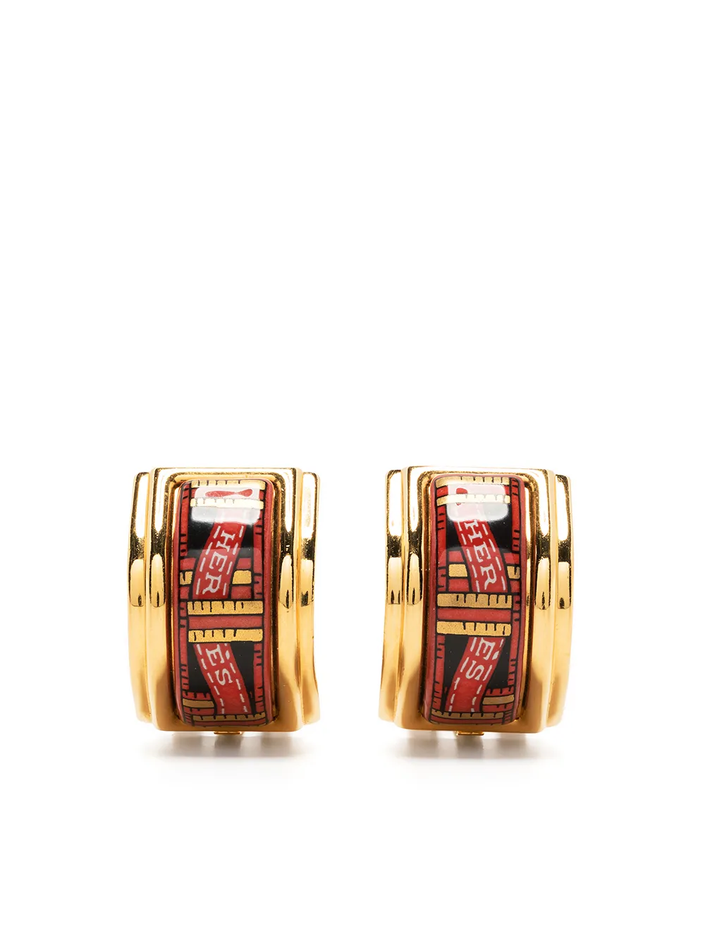 

Hermès aretes de clip 1990 pre-owned - Dorado