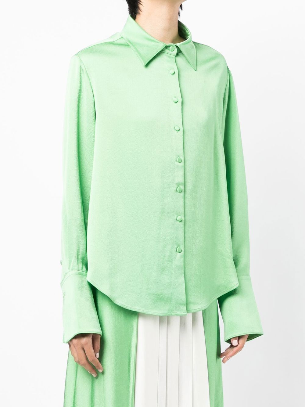 Anna Quan Satin-finish Shirt - Farfetch