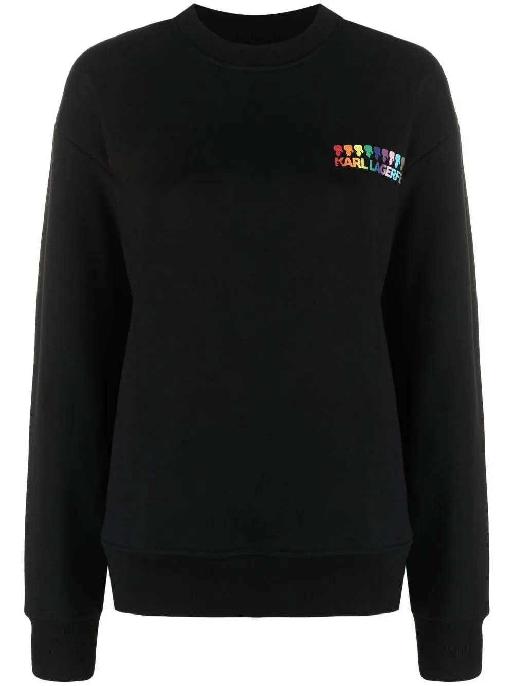 

Karl Lagerfeld sudadera Pride con logo estampado - Negro