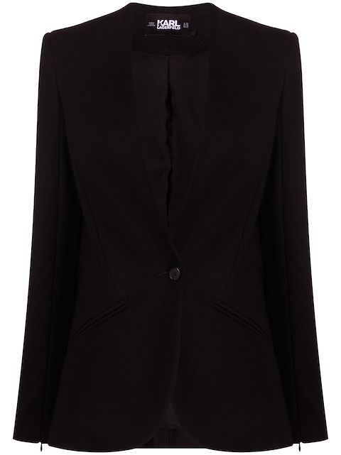 Karl Lagerfeld logo-trim blazer