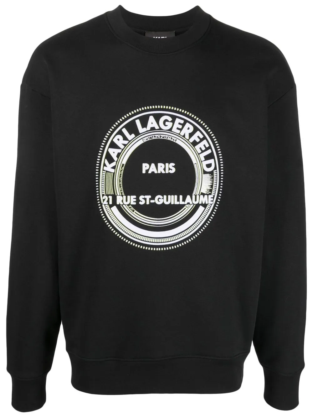 

Karl Lagerfeld sudadera con logo estampado - Negro