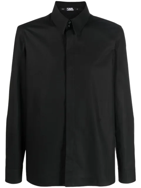 Karl Lagerfeld button-up poplin shirt