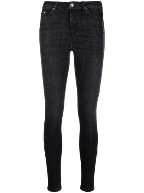 Karl Lagerfeld logo-print skinny jeans