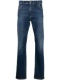 Billionaire logo-patch straight-cut jeans - Blue