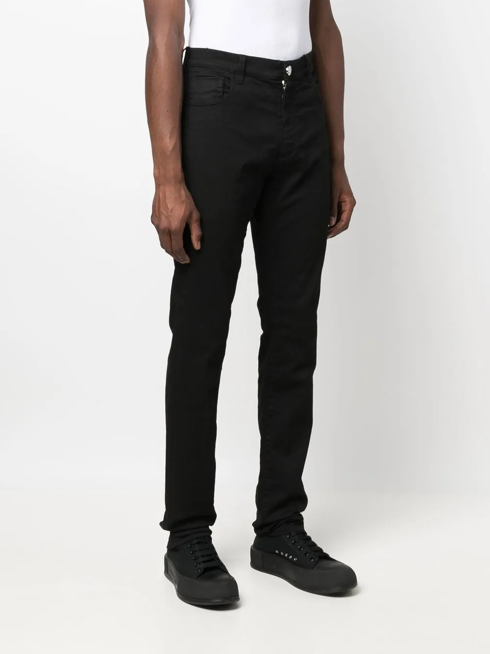  Billionaire Istitutional Straight Leg Jeans   Schwarz 