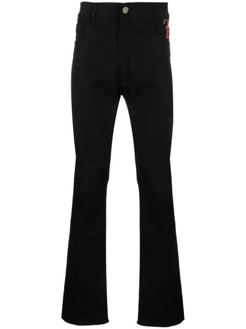 Billionaire jeans slim con logo bordado