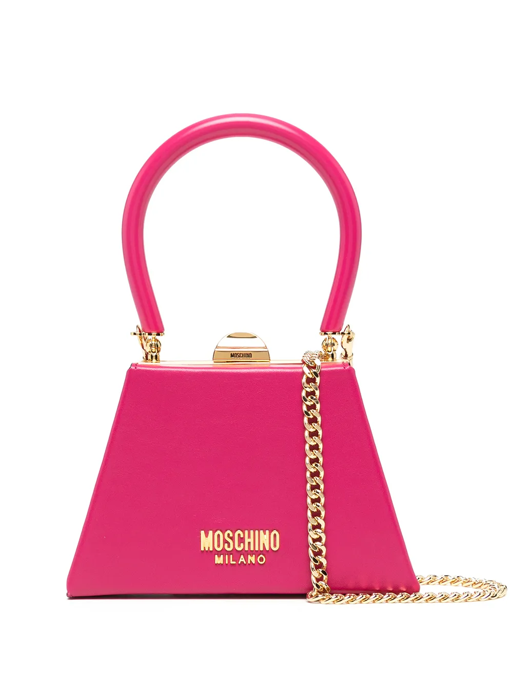 

Moschino bolsa mini con aplique del logo - Rosado