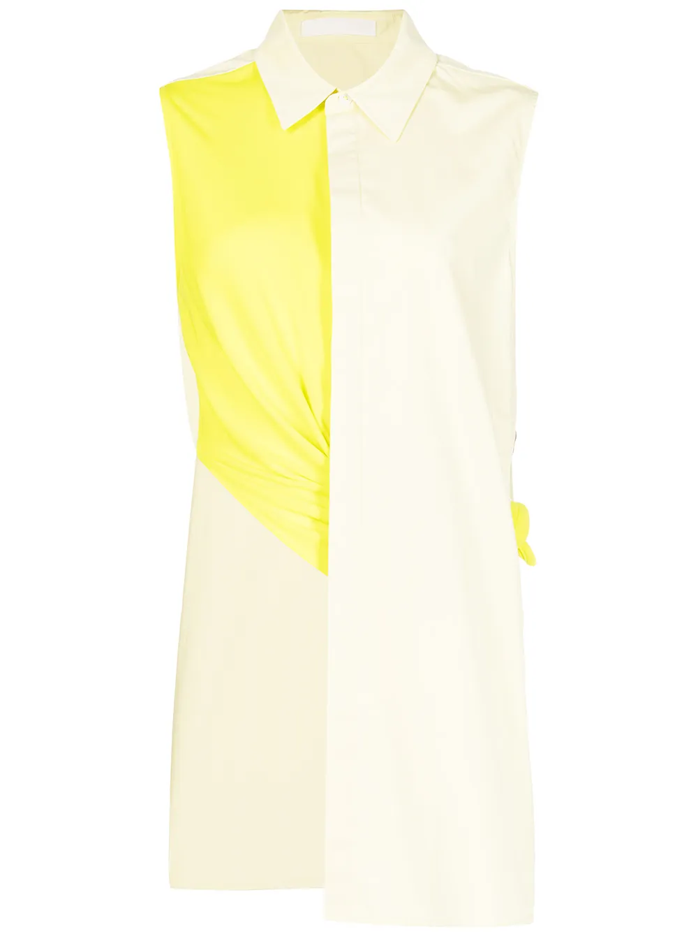 

Dion Lee asymmetric sleeveless shirt - Yellow