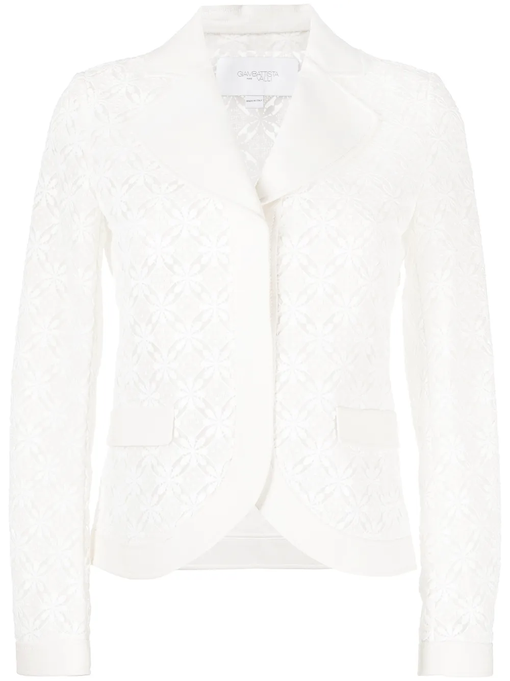 

Giambattista Valli blazer de crochet - Blanco