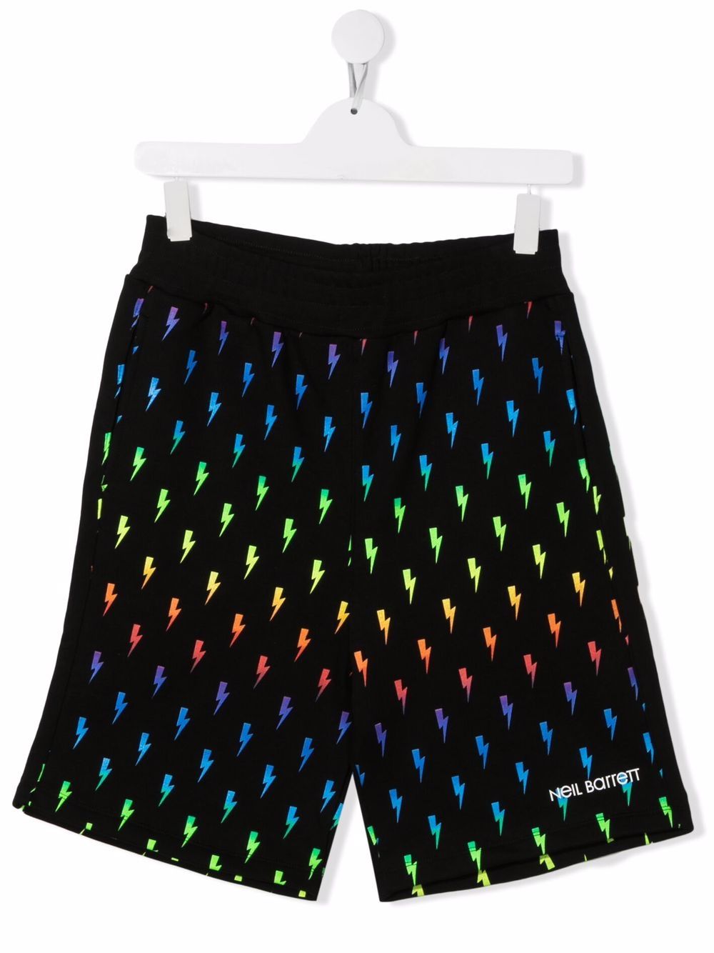 фото Neil barrett kids teen graphic-print track shorts