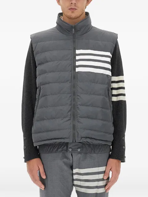 Thom Browne 4-Bar motif puffer gilet