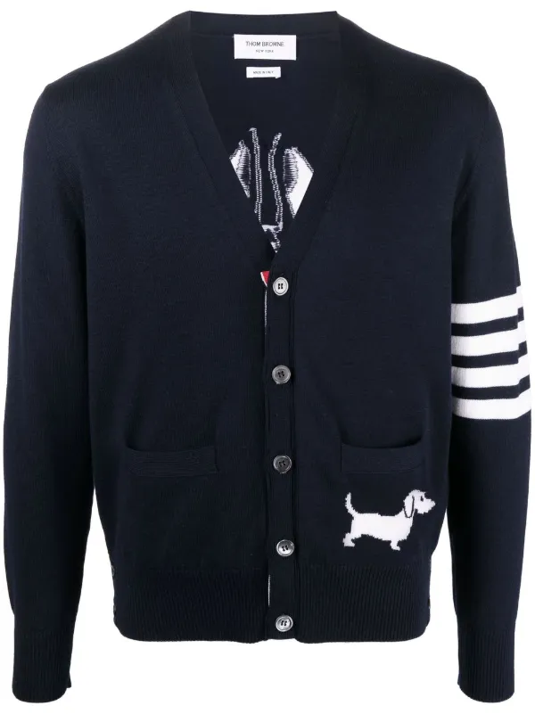 Thom Browne 4 Bar Hector Lobster Cardigan Farfetch