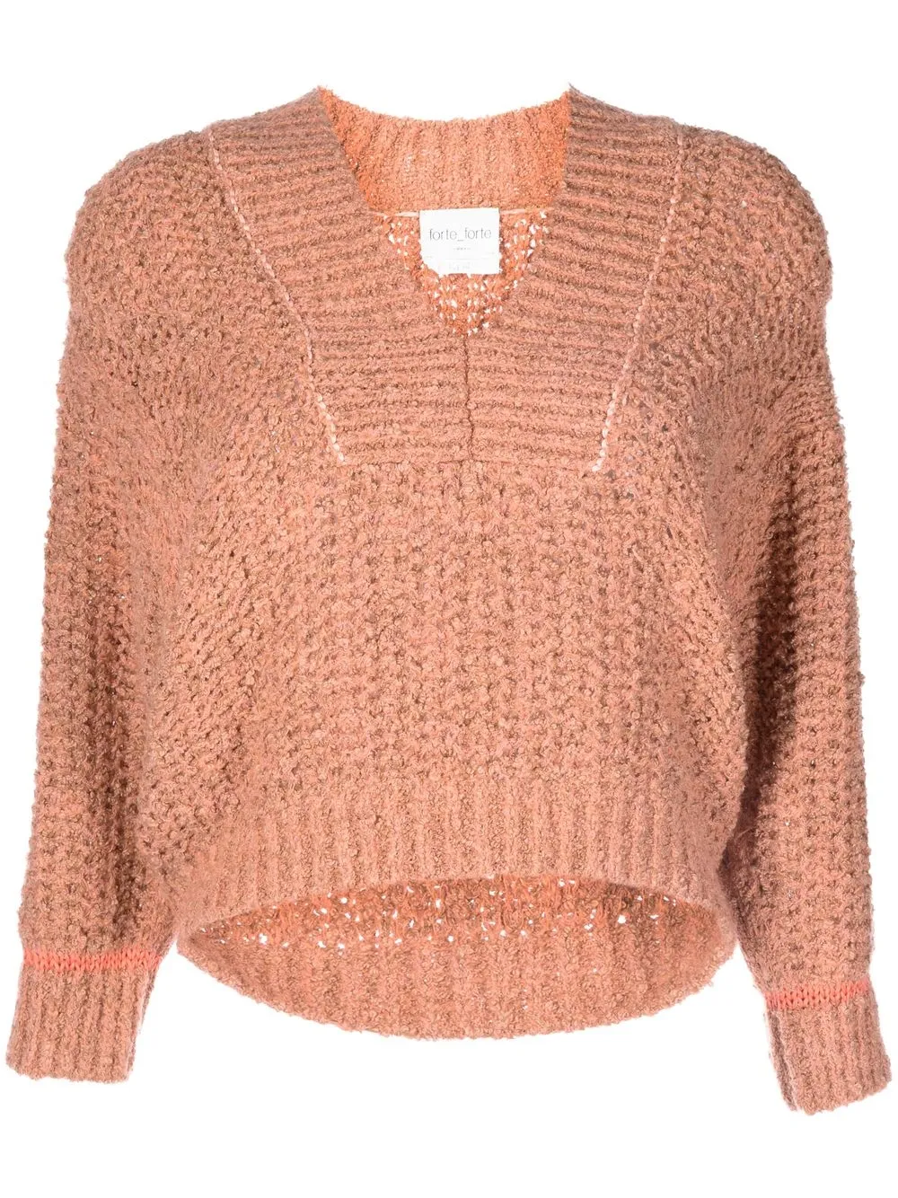 

Forte Forte chunky v-neck jumper - Orange