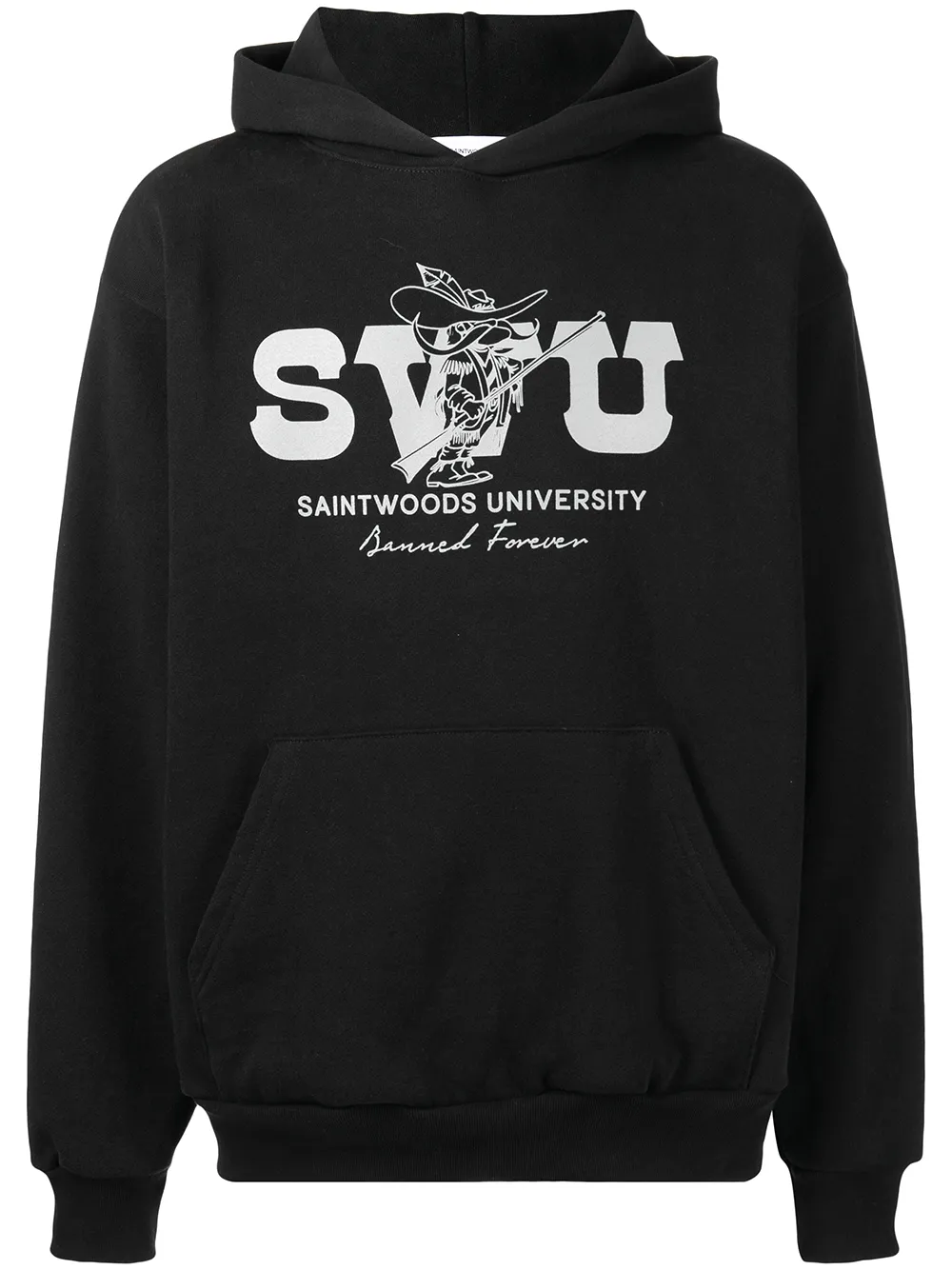 

Saintwoods hoodie con logo estampado - Negro