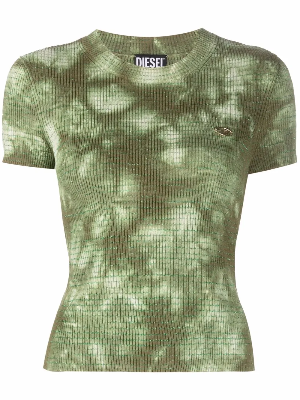 

Diesel tie-dye knit T-shirt - Green