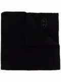 Diesel K-Coder ribbed wool-blend scarf - Black