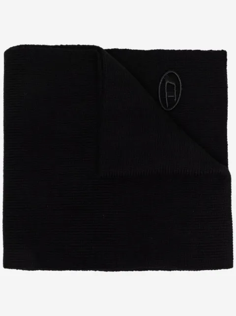 Diesel K-Coder ribbed wool-blend scarf