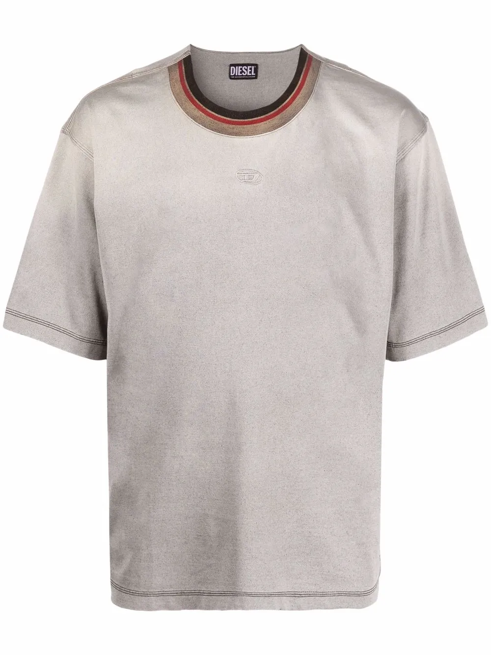 

Diesel camiseta con logo bordado - Gris