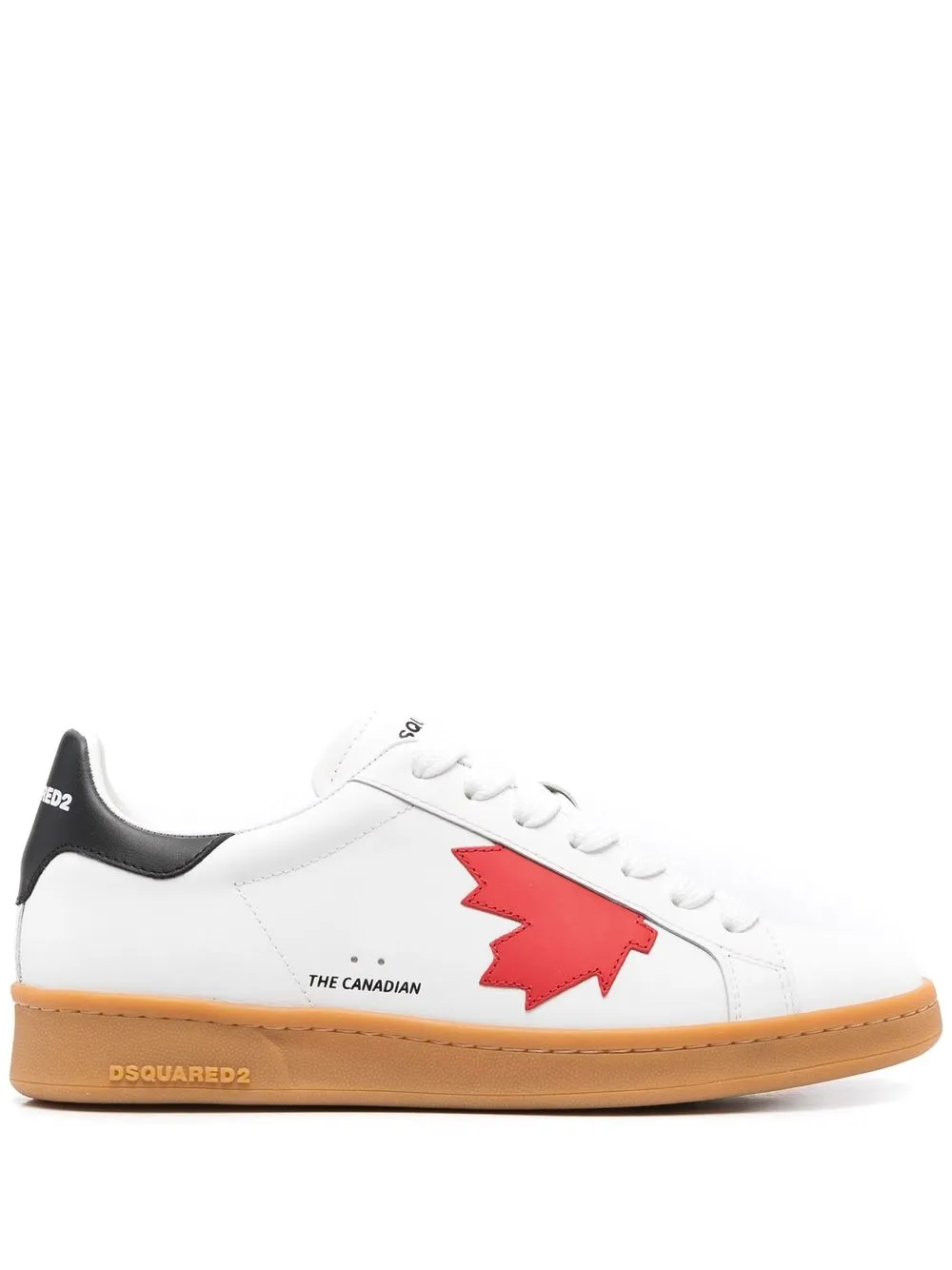 

Dsquared2 tenis con agujetas y parche del logo - Blanco