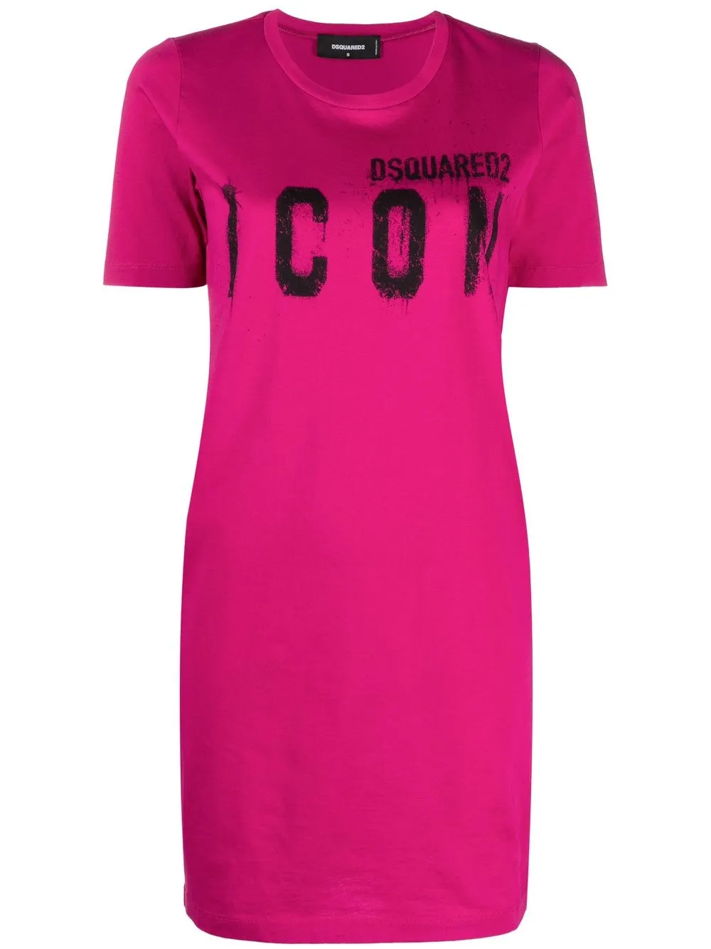 

Dsquared2 icon printed T-shirt dress - Pink