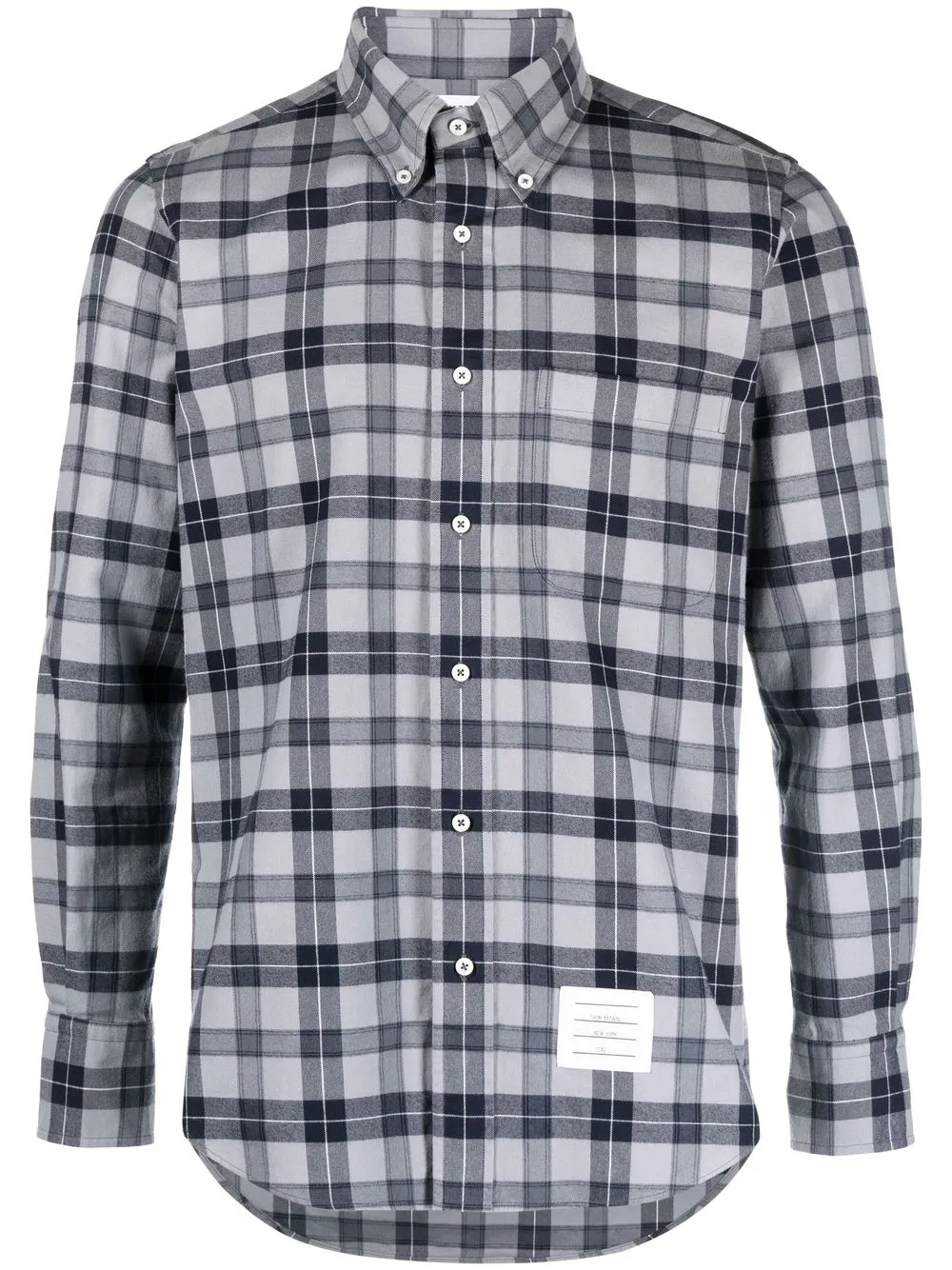 

Thom Browne checked flannel shirt - Grey