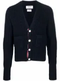 Thom Browne patch-pocket cashmere cardigan - Blue