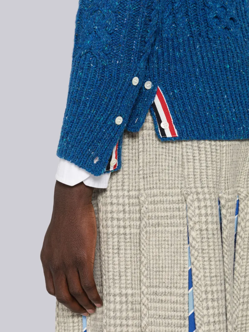 夜空 新品未使用タグ付 THOM BROWNE ファンミックス アランケーブル 