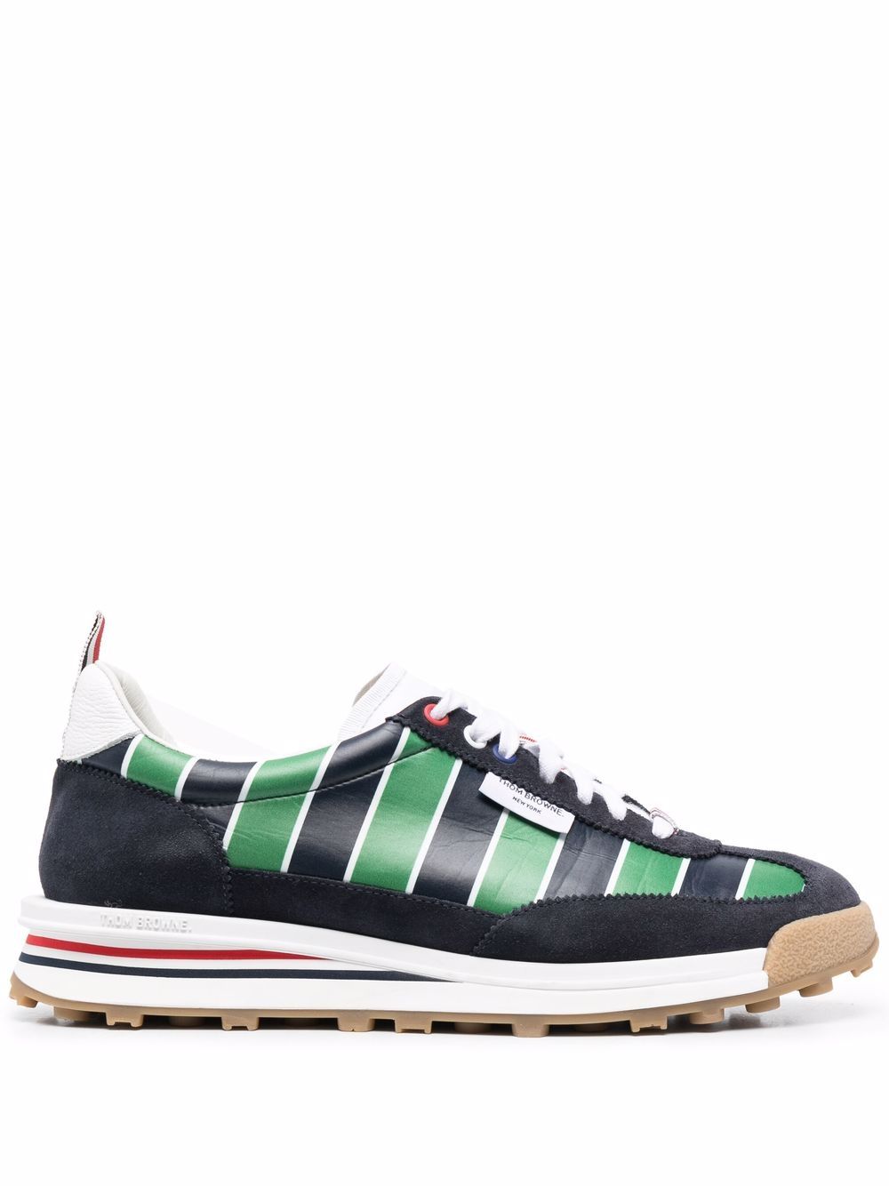 

Thom Browne tenis bajos Tech Runner - Gris