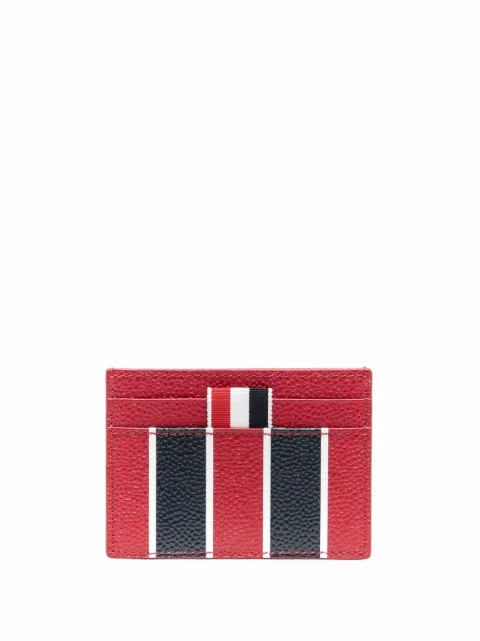 striped leather wallet