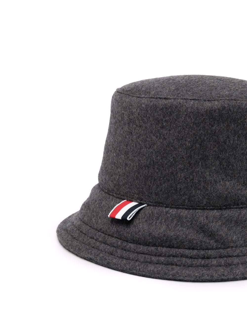 Thom Browne Vissershoed met logopatch - Grijs