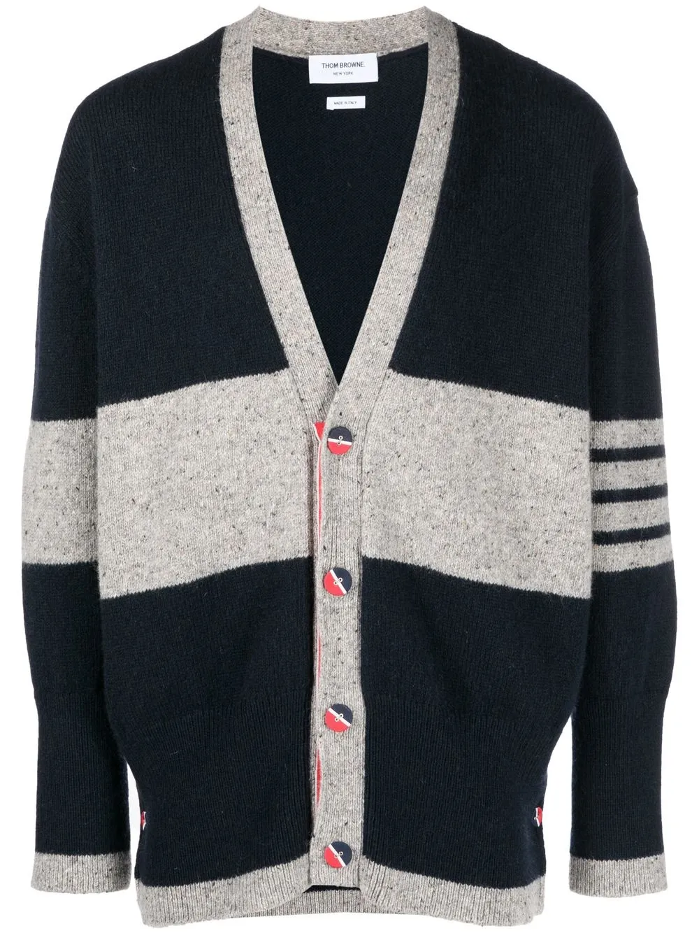 

Thom Browne 4-Bar stripe V-neck cardigan - Blue