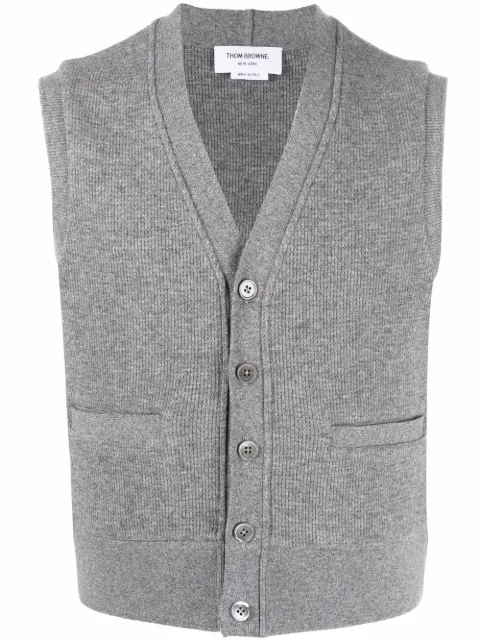 Thom Browne cárdigan sin mangas