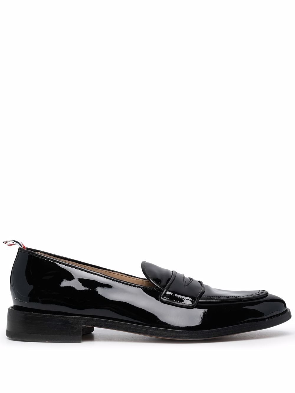 Thom Browne Patent Leather Penny Loafers - Black