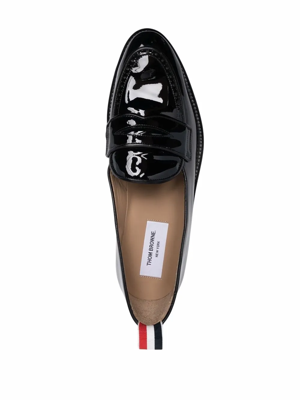 Thom Browne Patent Leather Penny Loafers Farfetch