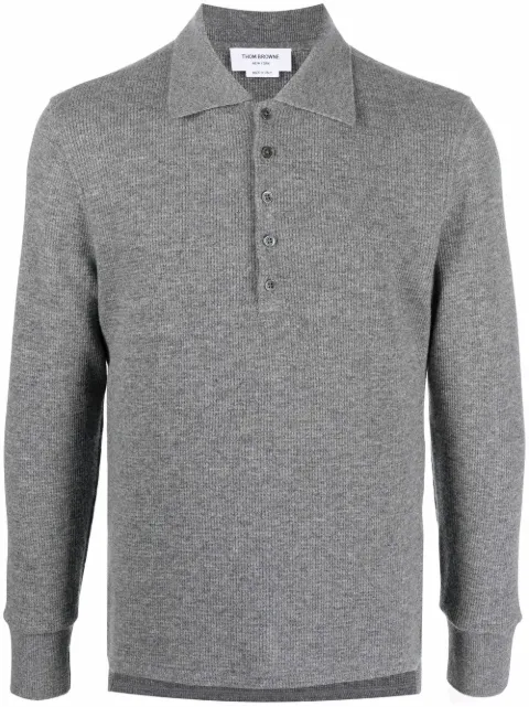Thom Browne long-sleeve polo shirt 