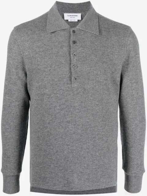 Thom Browne Poloshirt mit langen Ärmeln