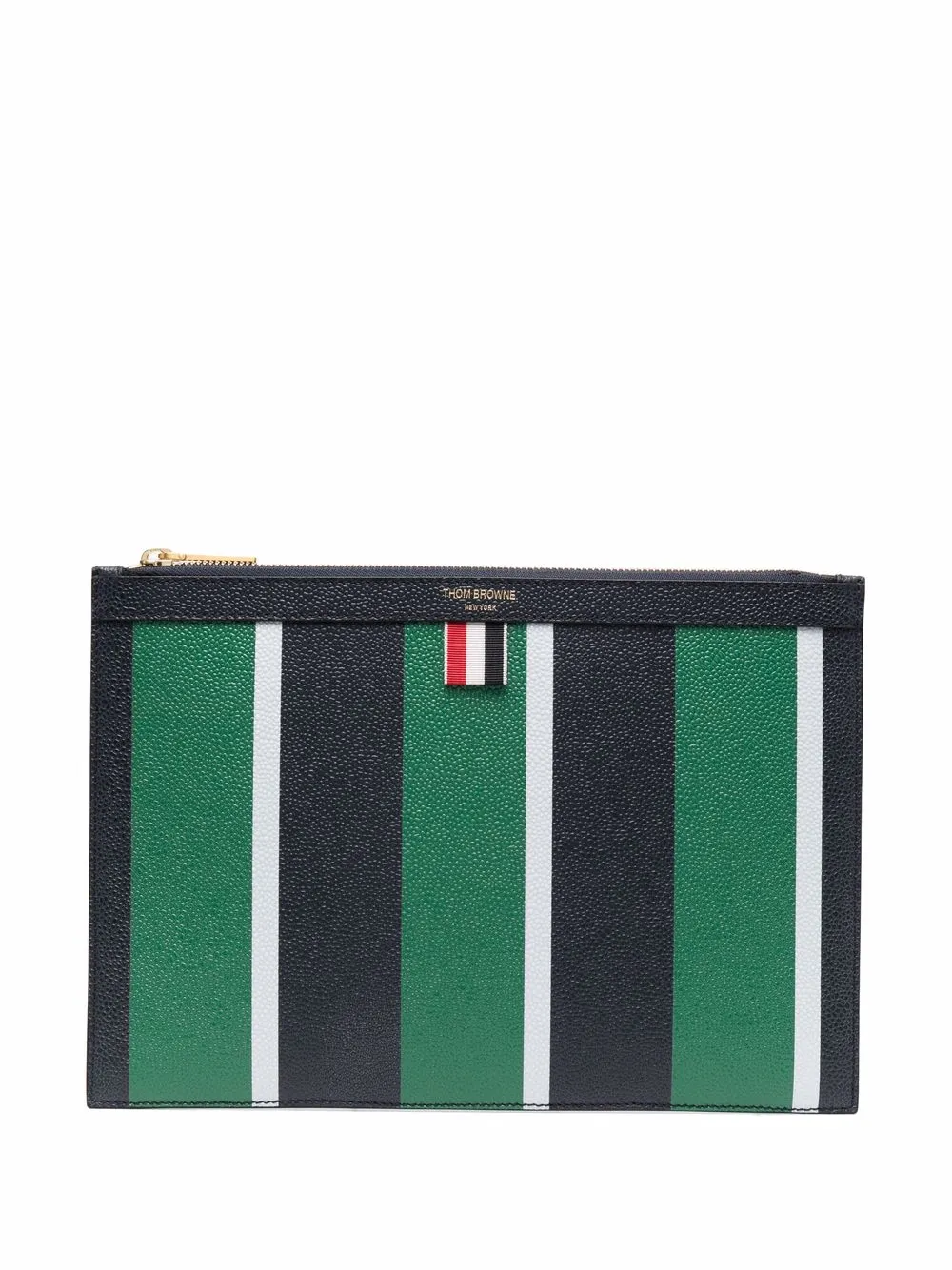 

Thom Browne small striped document holder - Blue